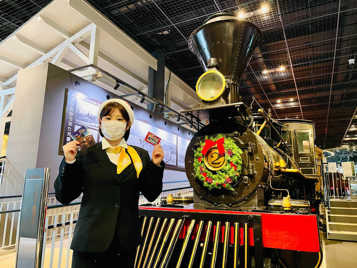 鉄道博物館がクリスマスイベント「展示車両にクリスマス装飾