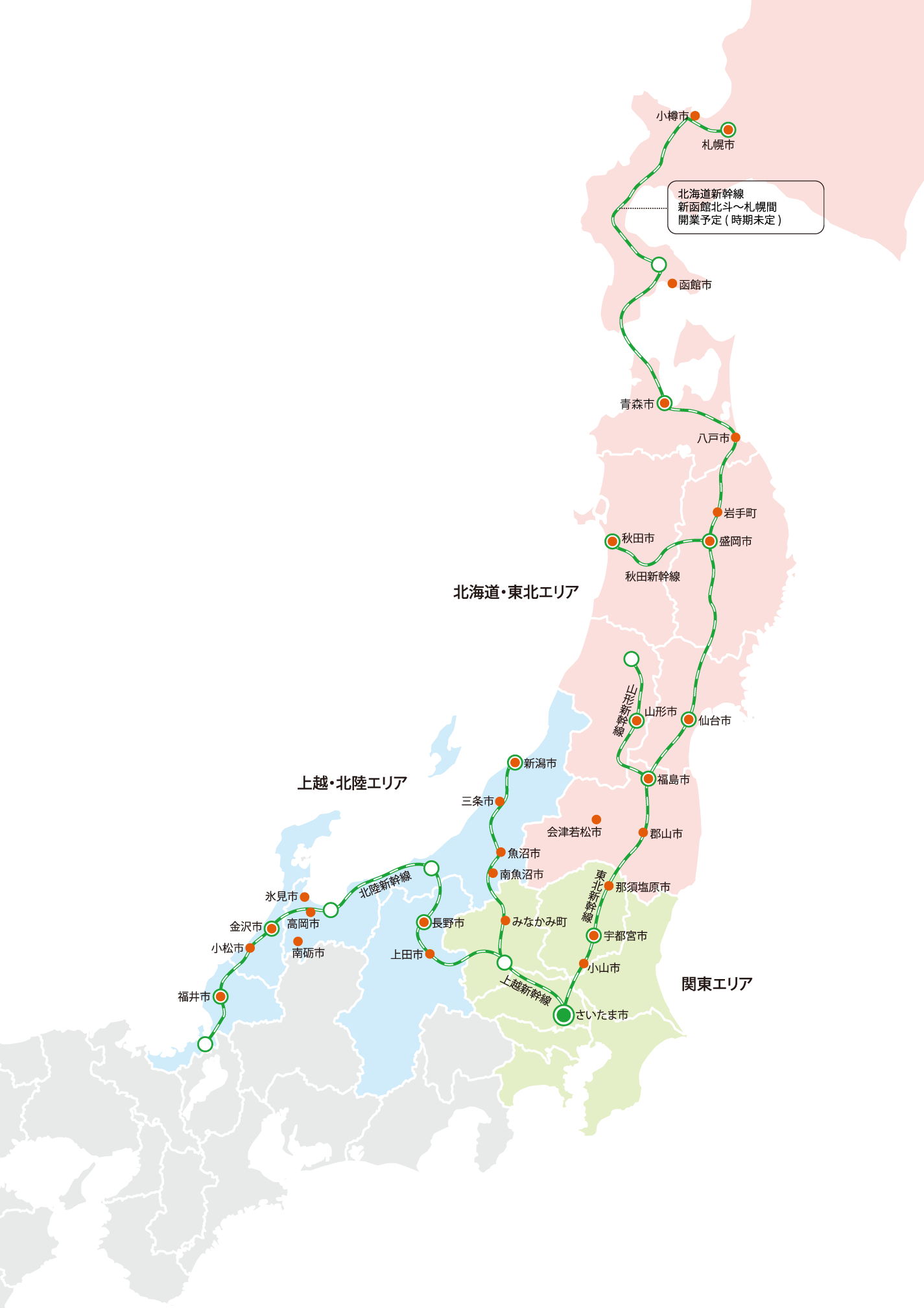 東日本の自治体紹介マップ